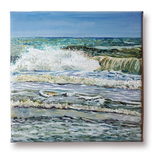 #1 of 99 Ocean Studies, Original oil painting by artist Eric Soller