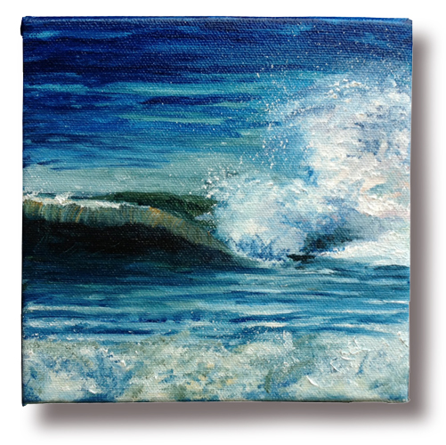 #5 of 99 Ocean Studies, Original oil painting by artist Eric Soller