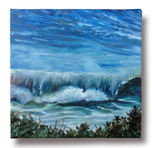 #8 of 99 Ocean Studies, Original oil painting by artist Eric Soller
