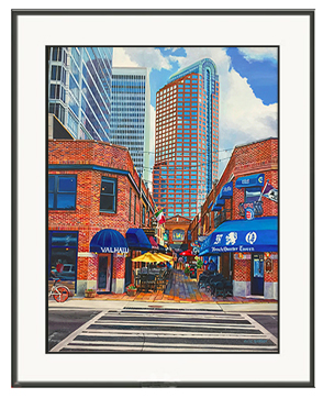 French Quarter framed - From an original acrylic painting by Eric Soller