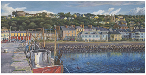 Howth Harbour - Original oil painting by Eric Soller