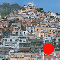 Positano - Original gouache painting by Eric Soller