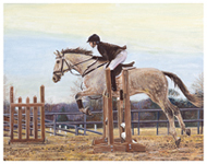 The Jump - Original oil painting by Eric Soller