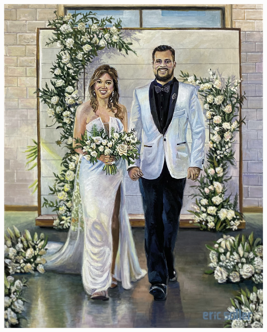 Live Wedding Painting by Eric Soller