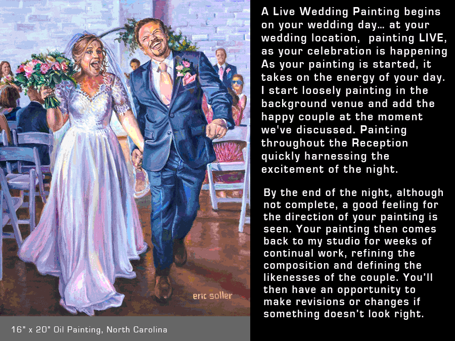 Live Wedding Painting by Eric Soller