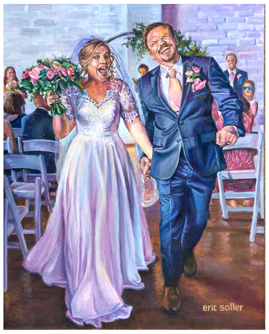 Live Wedding Painting by Eric Soller