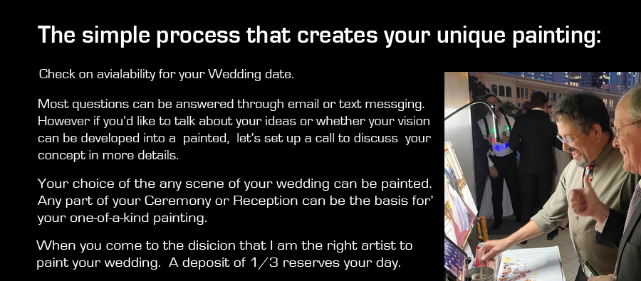 Live Wedding Painting by Eric Soller