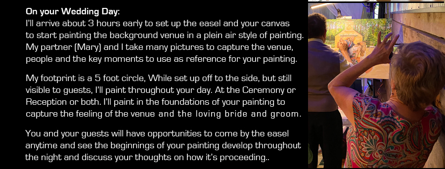 Live Wedding Painting by Eric Soller