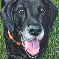 Cheryl's Painting 1 - Original acrylic painting by Eric Soller