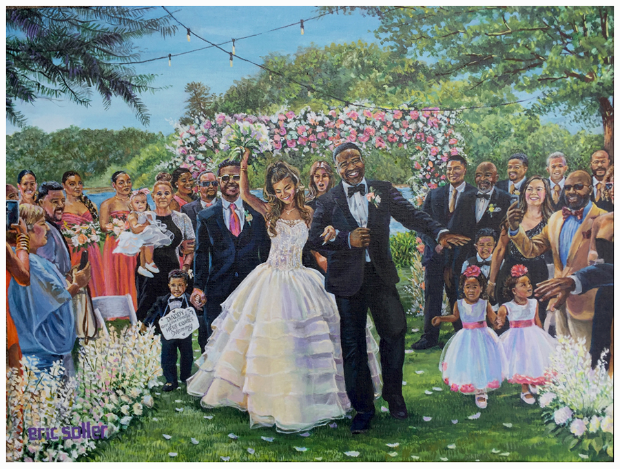 Live Wedding Painting by Eric Soller