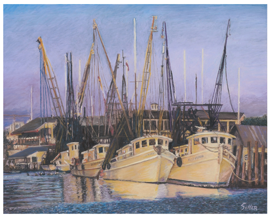 Morning Light, Original pastel painting by the fine artist Eric Soller