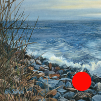 On The Rocks - Original oil painting by Eric Soller