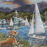 Roger And Marian's - Original oil painting by Eric Soller